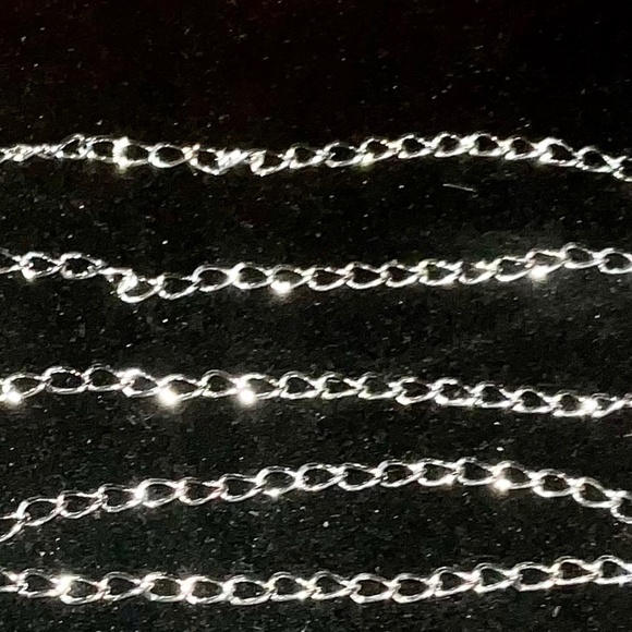 38 items,33 Silver & Silver Plated Jewelry Clasps/5 Silver Plated 18” Curb Chain - Picture 5 of 5